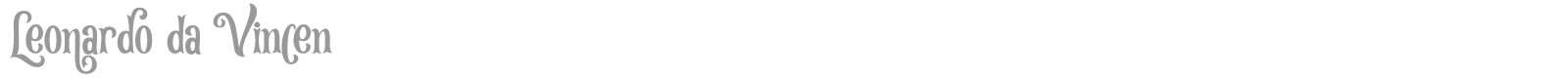 Leonardo da Vincen font preview